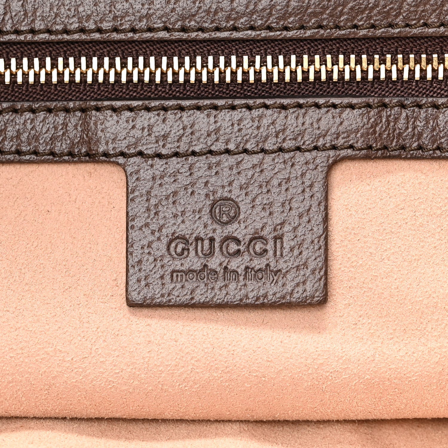 Gucci GG Supreme Monogram Textured Calfskin Web Medium Ophidia Shopping Tote Beige Ebony New Acero 6 of 12