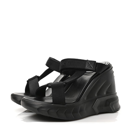 Givenchy Rubber Marshmallow Wedge Strap Sandals 38 Black 3 of 7