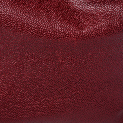 Chanel Caviar CC Drawstring Shoulder Bag Red 10 of 13