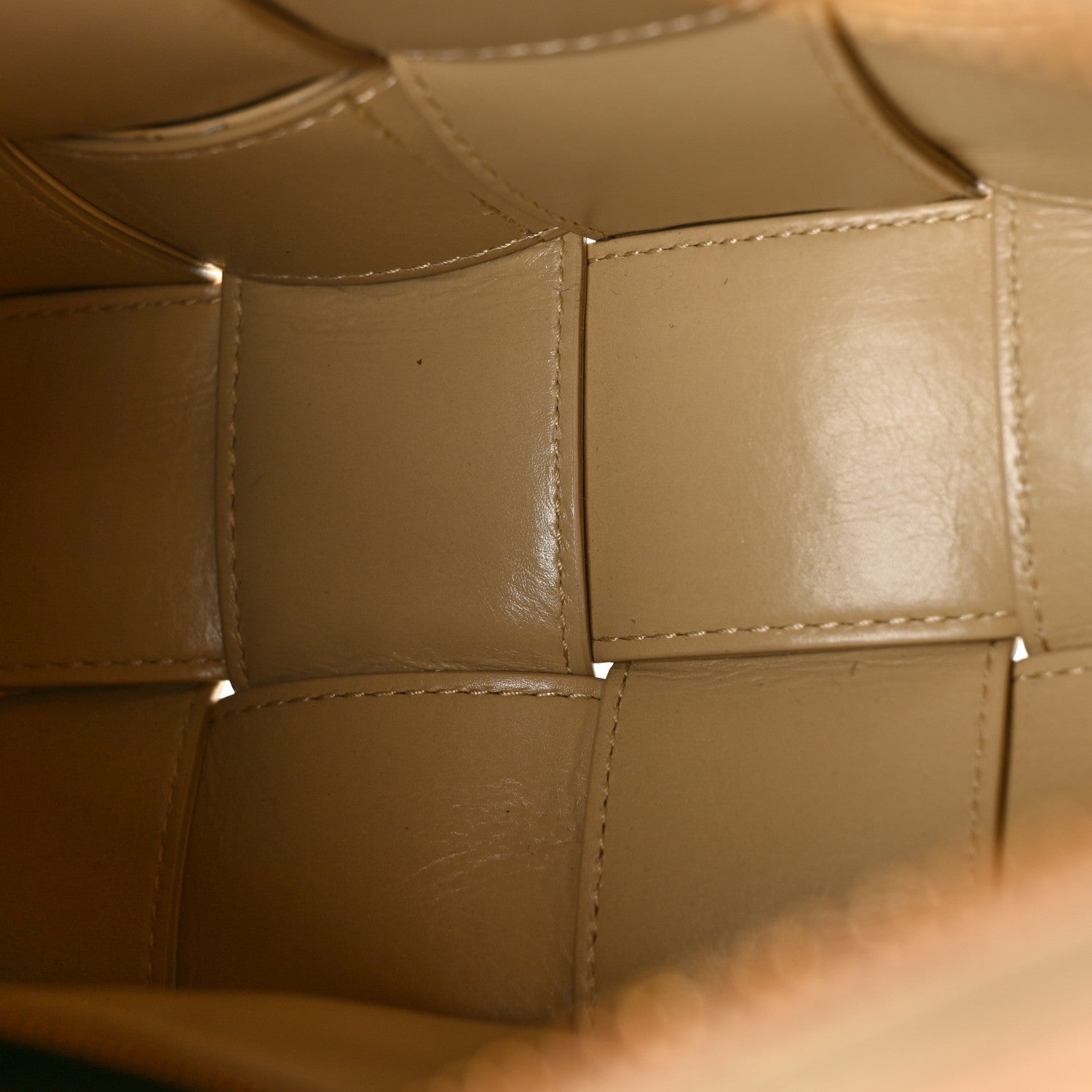 Bottega Veneta Calfskin Intreccio Plisse Camera Bag Porridge 5 of 8