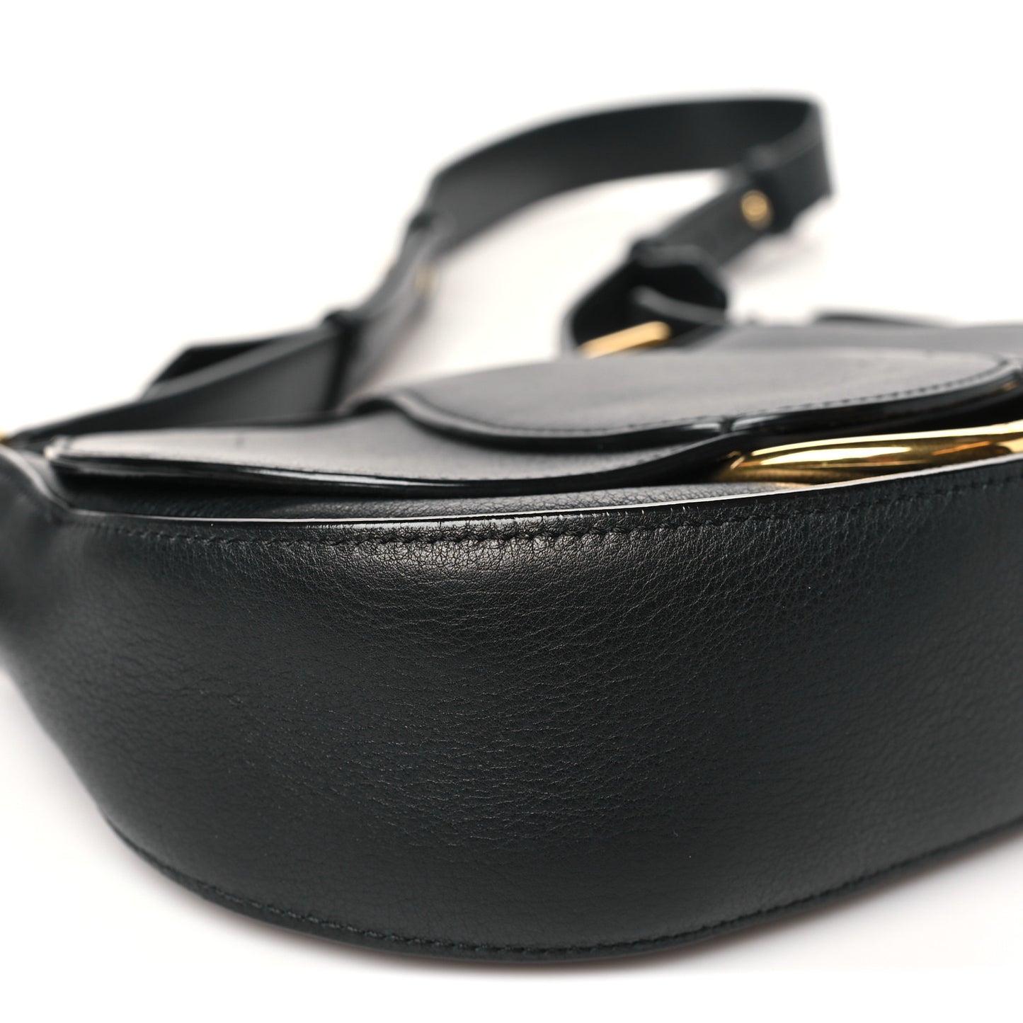 Calfskin Small Ride Crossbody Bag Black