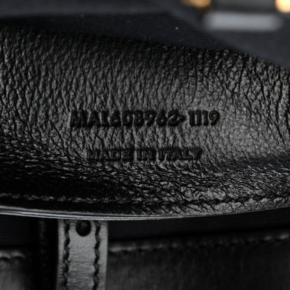 Saint Laurent Calfskin Raffia Medium Shopper Tote Naturale Black 7 of 9