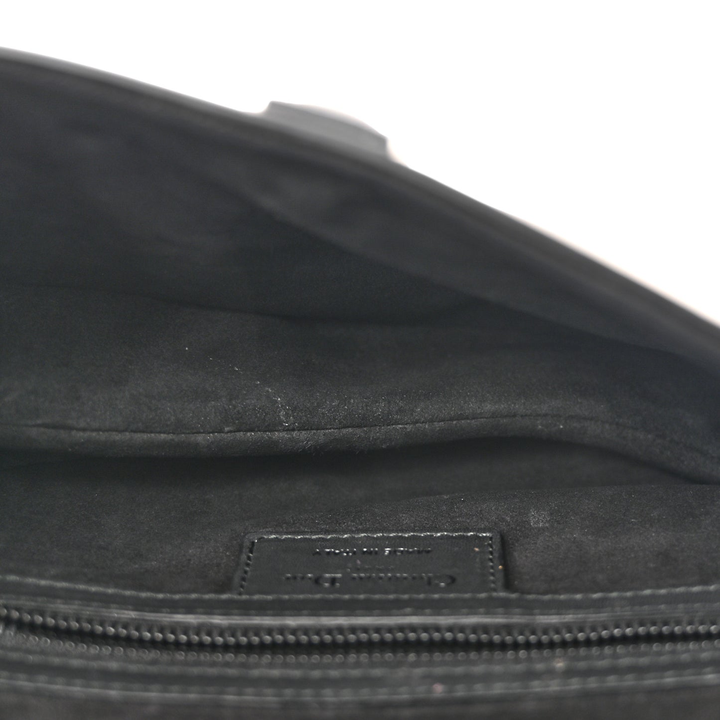 Ultra Matte Calfskin Saddle Bag Black