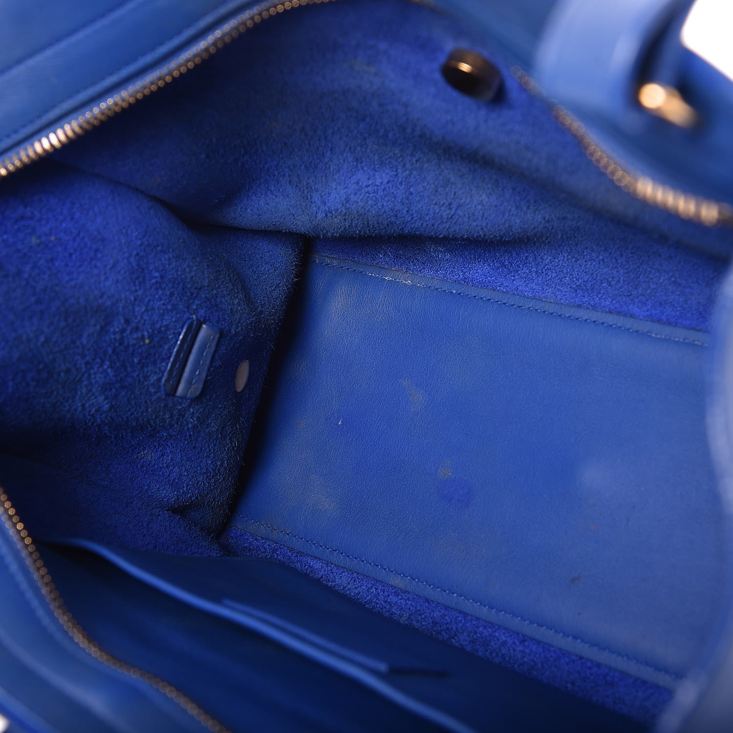 Saint Laurent Calfskin Monogram Baby Cabas Blue Majorelle 14 of 21