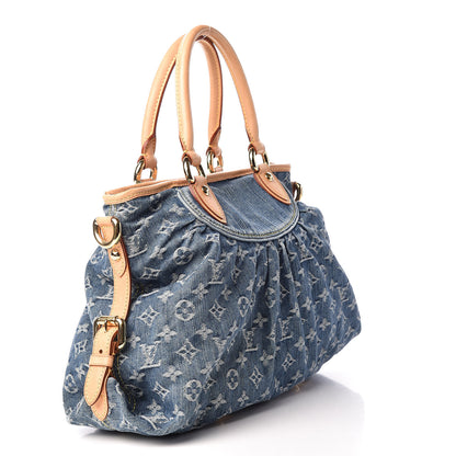 Louis Vuitton Denim Neo Cabby MM Blue 3 of 9