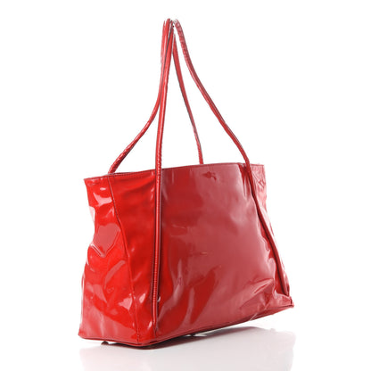 Valentino Garavani Patent Lacca Bow Tote Red 3 of 16
