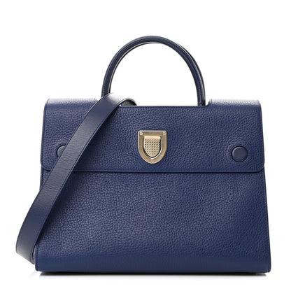 Christian Dior Bullcalf Medium Diorever Flap Navy 1 of 16