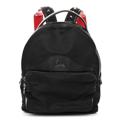 Christian Louboutin Nylon Calfskin Small Backloubi Backpack Black 1 of 9
