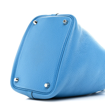 Hermes Taurillon Clemence Picotin Lock 18 PM Bleu Zanzibar 10 of 10