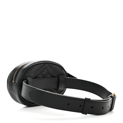 Gucci Calfskin Matelasse GG Marmont Belt Bag 75 30 Black 3 of 11