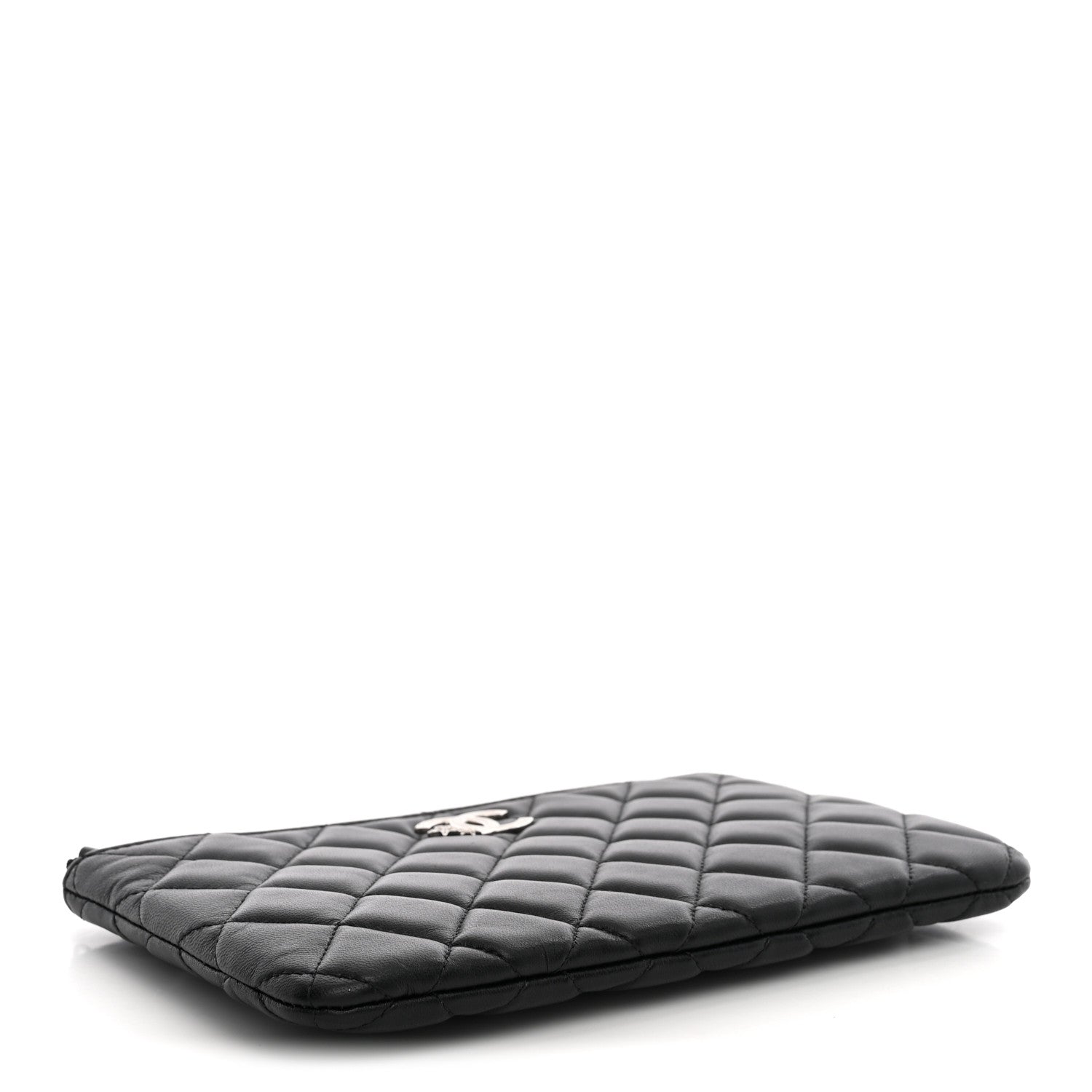 Chanel Lambskin Quilted Crystal Star Cosmetic Case Black 4 of 8