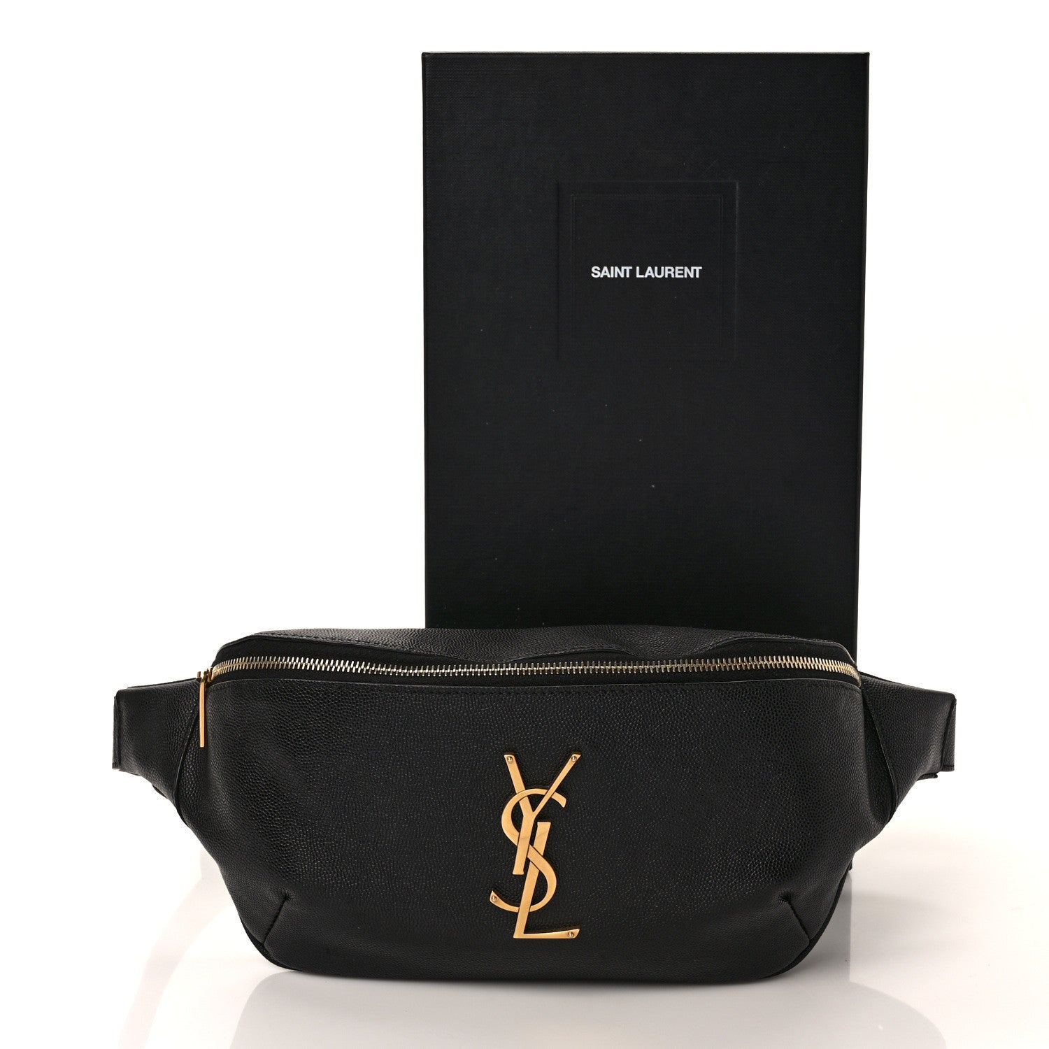 Saint Laurent Grain De Poudre Monogram Belt Bag Black 8 of 8