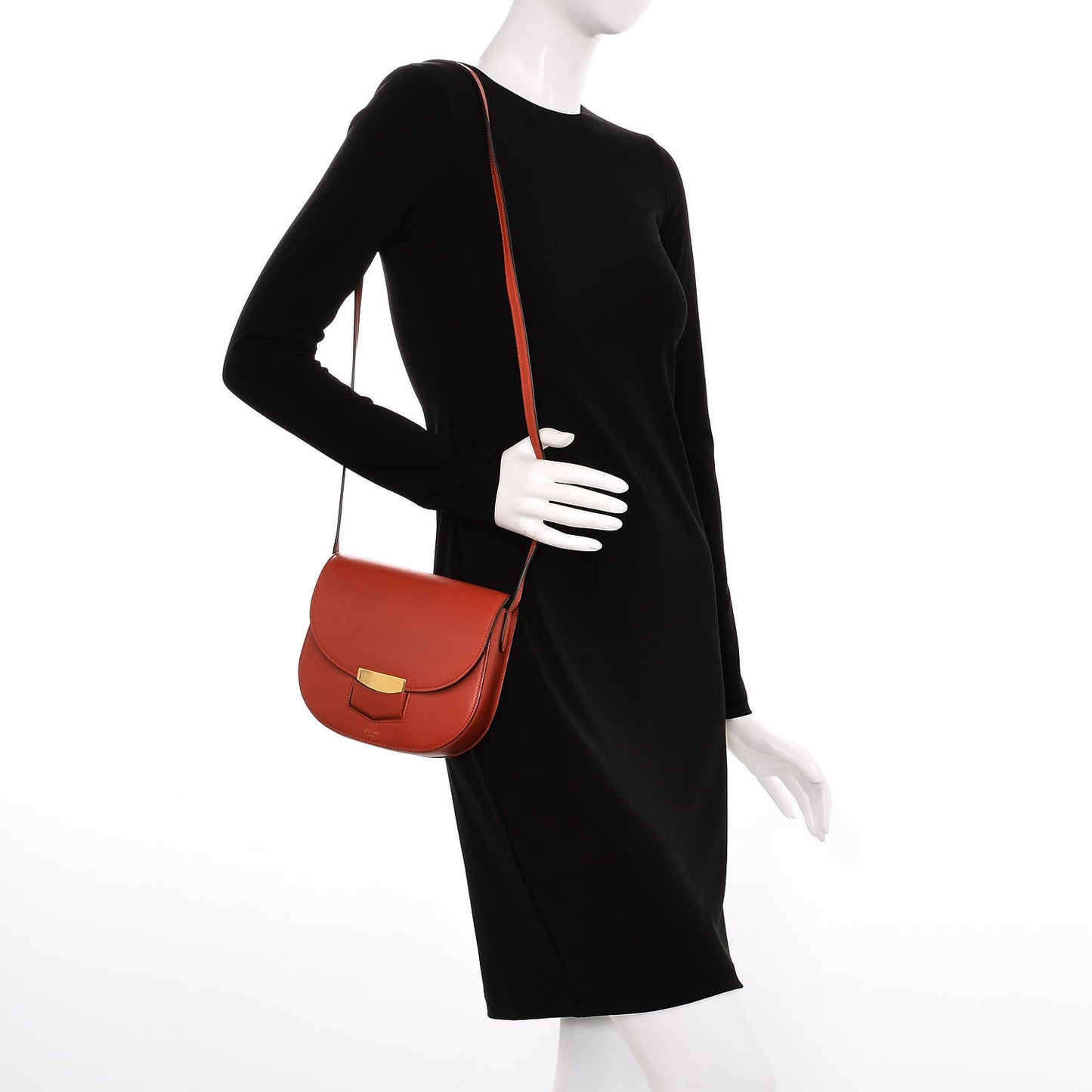 Supersoft Calfskin Small Trotteur Ruby