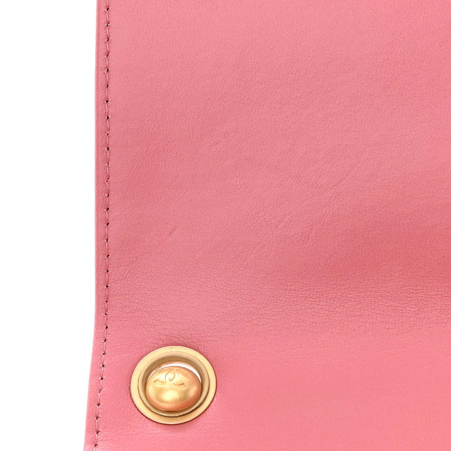 Lambskin Quilted Pillow Crush Wallet On Chain WOC Pink