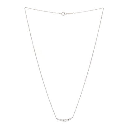 Tiffany Platinum Diamond Graduated Pendant Necklace 3 of 6