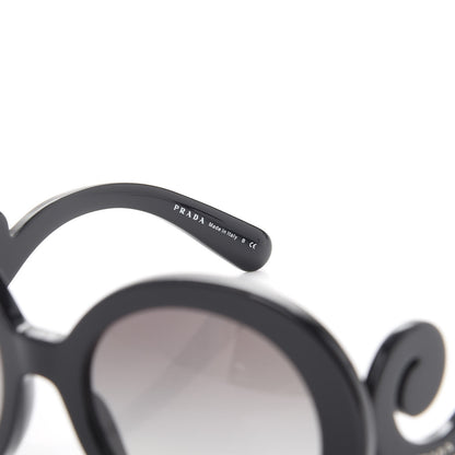 Prada Baroque Sunglasses SPR 27N Black 6 of 8