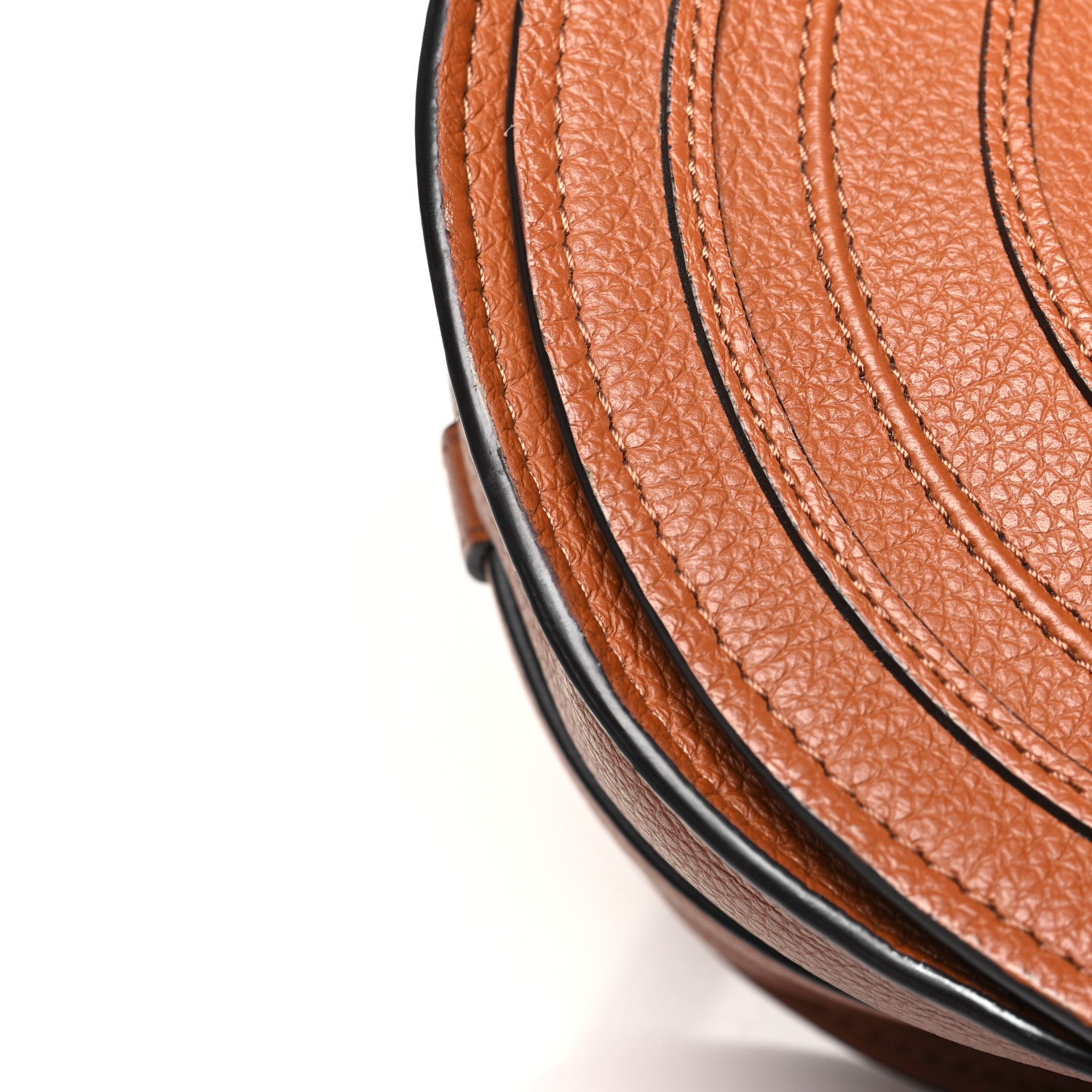 Chloe Calfskin Medium Marcie Round Crossbody Bag Tan 13 of 14