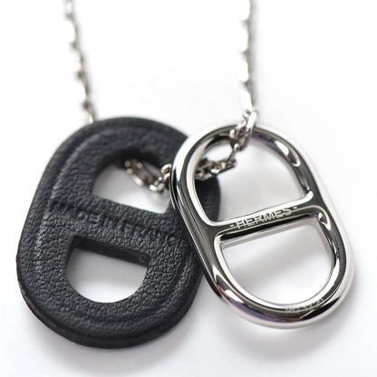 Hermes Swift O'Maillon Pendant Necklace Black 5 of 5
