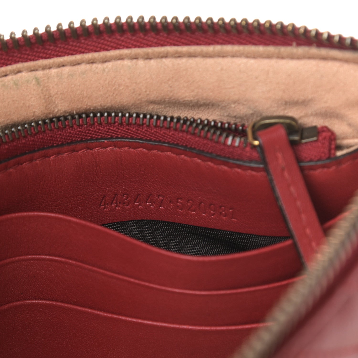 Gucci Calfskin Matelasse Mini GG Marmont Chain Bag Hibiscus Red 7 of 12