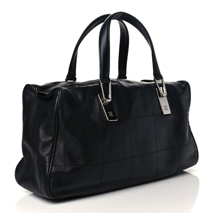 Chanel Lambskin Square Stitched Large Tote Black 3 of 9