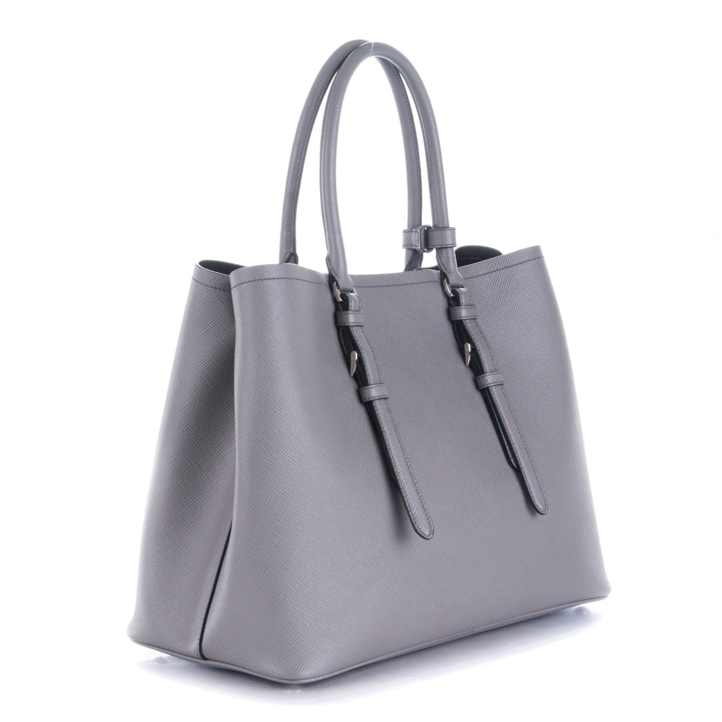 Saffiano Cuir Medium Double Handle Tote Marmo