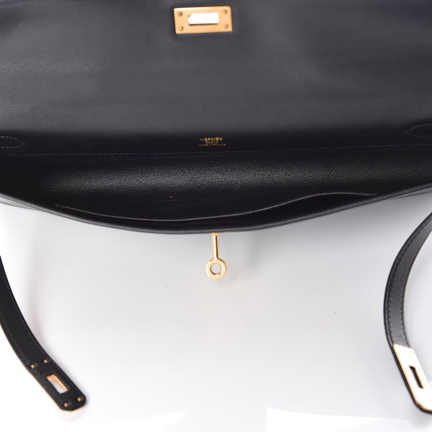 Swift Kelly Cut Clutch Pochette Black