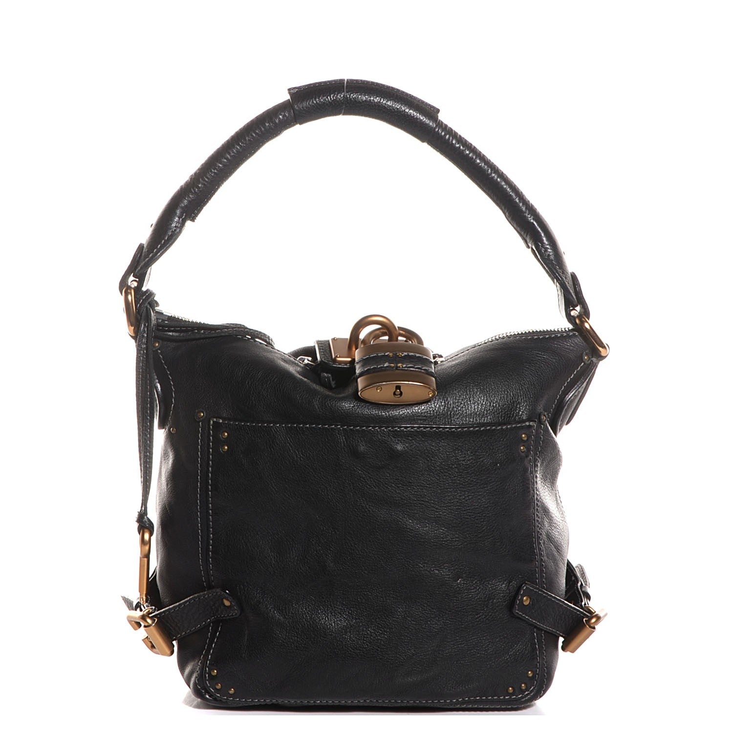 Chloe Leather Large Paddington Shoulder Bag Black 1 of 7