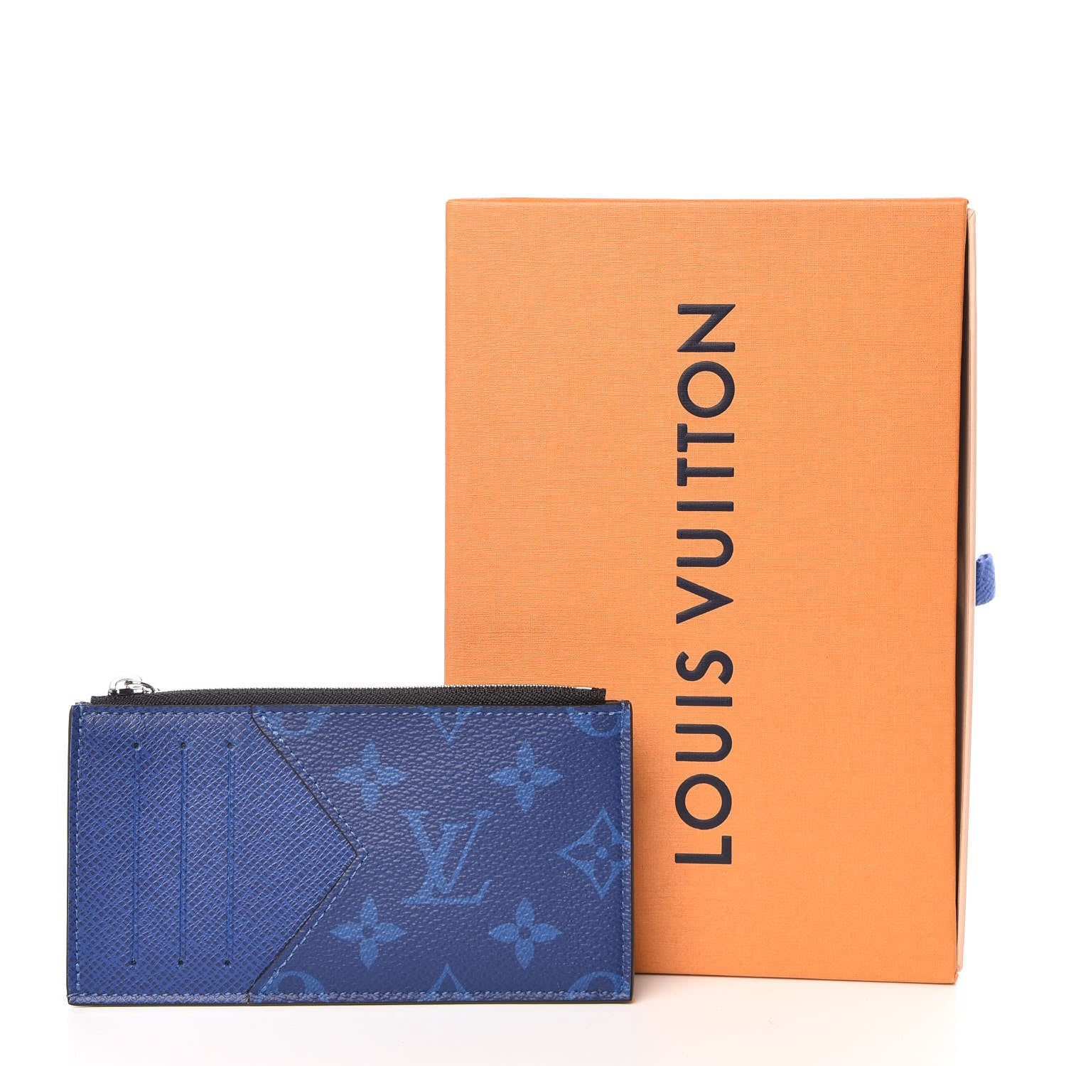 Louis Vuitton Monogram Taiga Coin Card Holder Cobalt 7 of 7