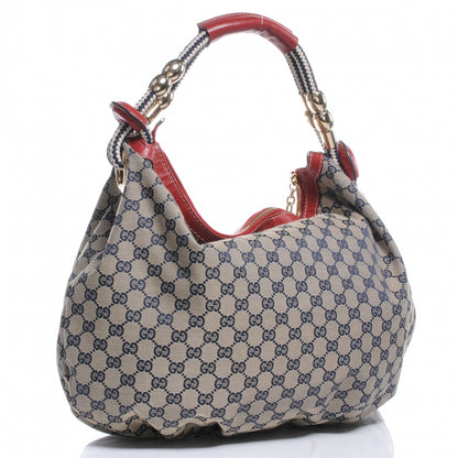 Gucci Monogram Acapulco Medium Hobo Navy 3 of 7