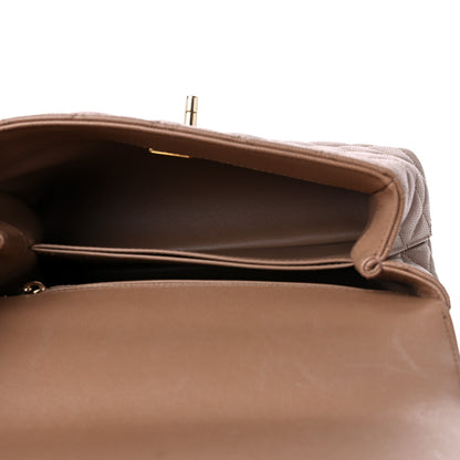 Chanel Caviar Quilted Mini Coco Handle Flap Brown 5 of 12