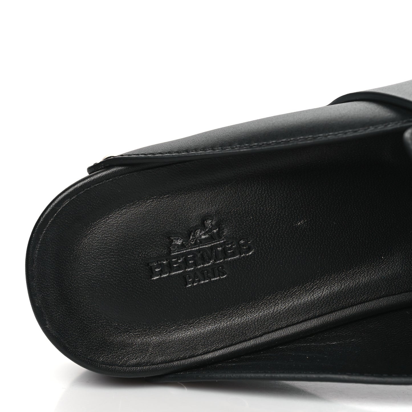 Calfskin Calya Mules 40 Black