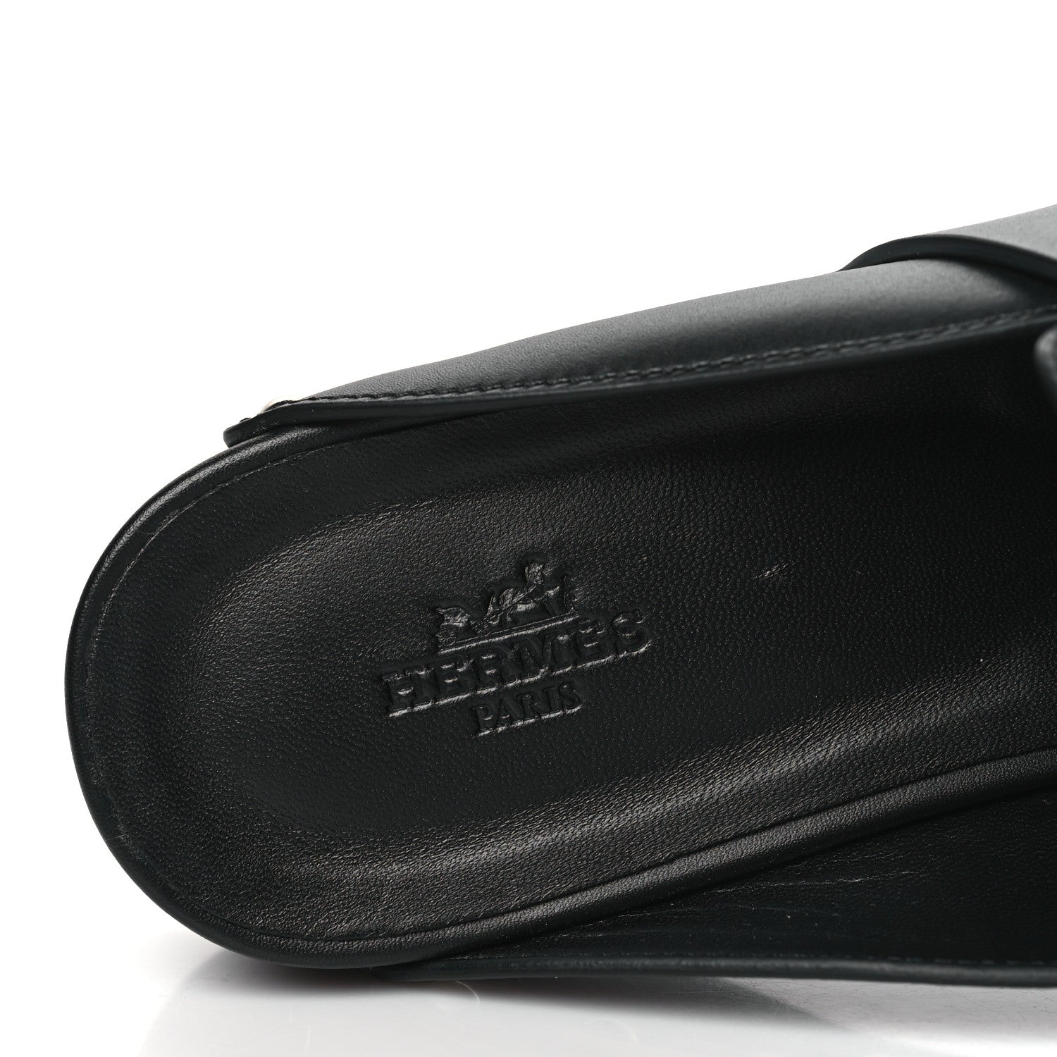 Hermes Calfskin Calya Mules 40 Black 7 of 8