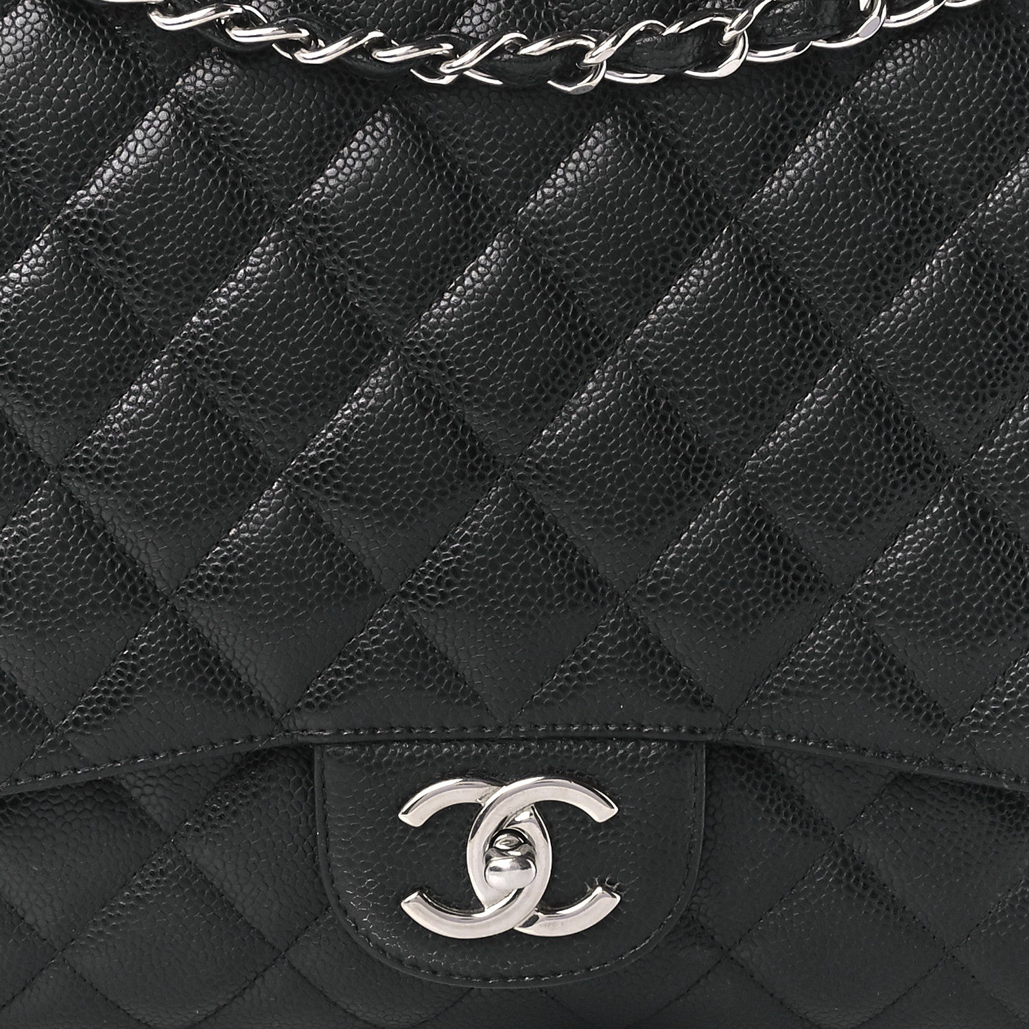 Chanel Caviar Quilted Maxi Double Flap Black 9 of 10