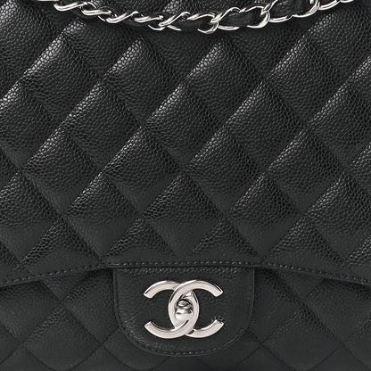 Chanel Caviar Quilted Maxi Double Flap Black 9 of 10