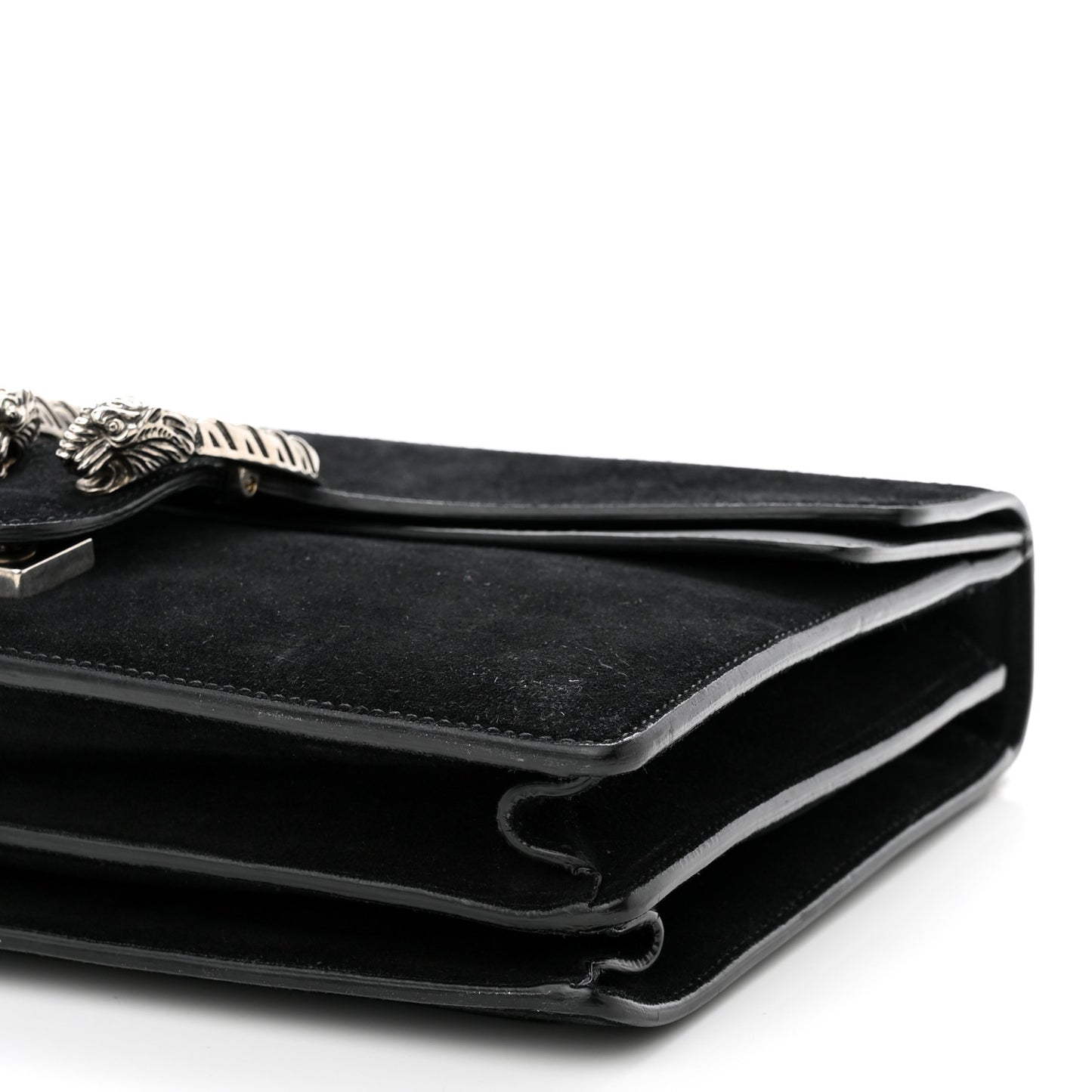 Suede Medium Dionysus Shoulder Bag Black
