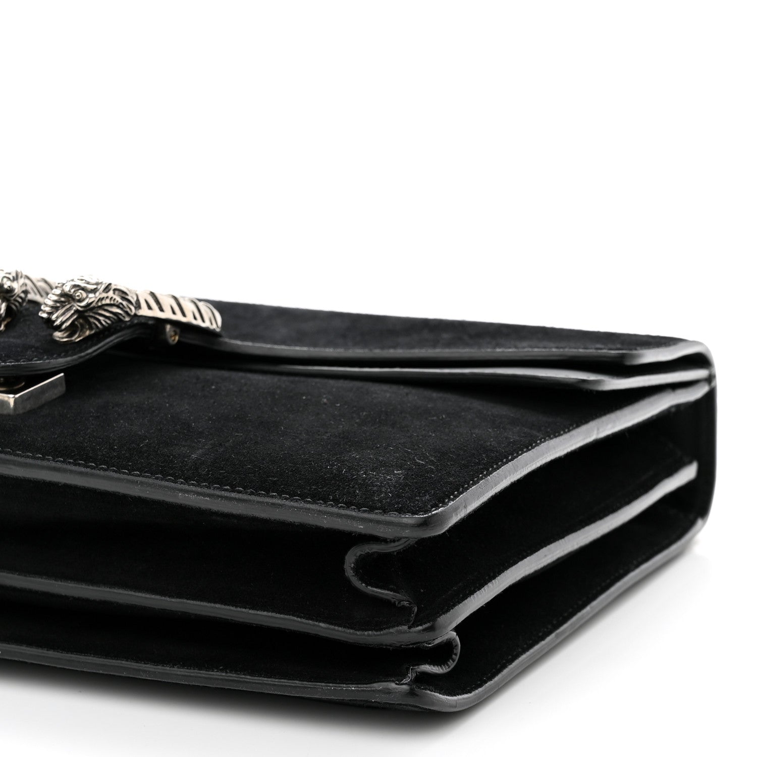 Gucci Suede Medium Dionysus Shoulder Bag Black 10 of 14