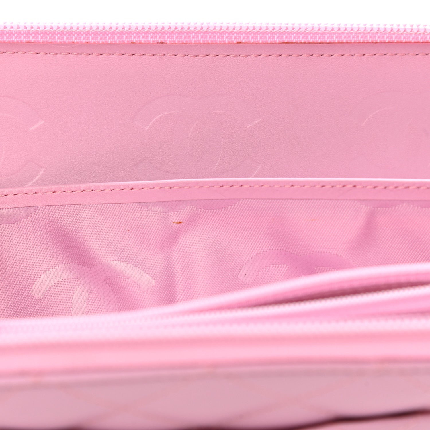 Chanel Calfskin Cambon Zip Around Organizer Wallet Pink 13 of 13