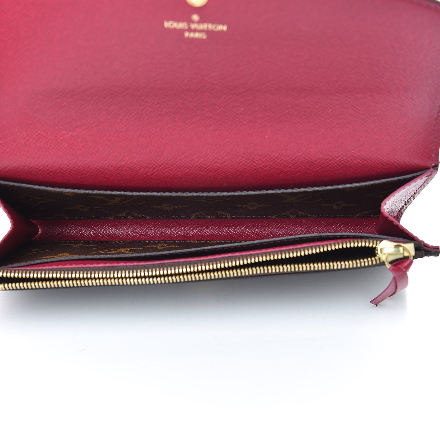 Monogram Emilie Wallet Fuchsia