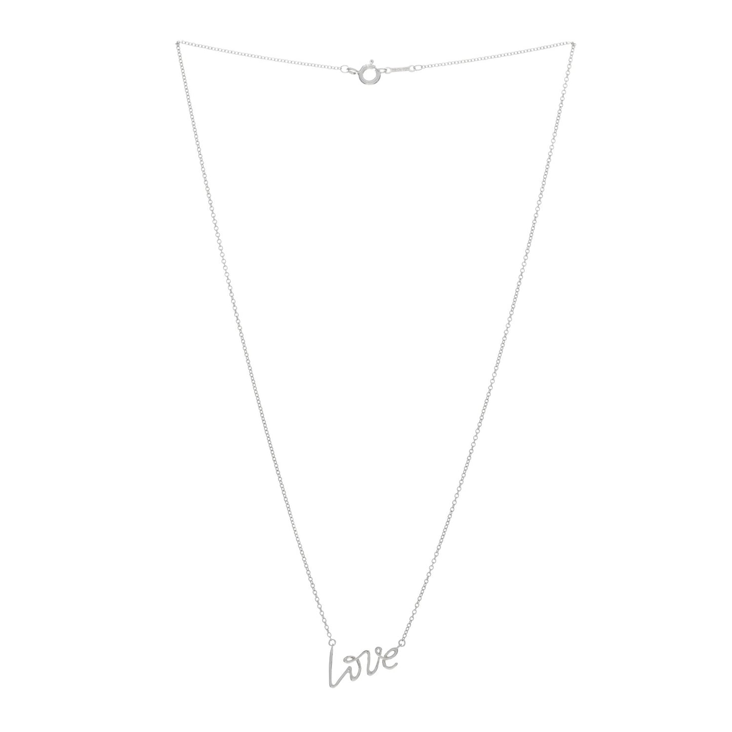 Sterling Silver Paloma Picasso Graffiti Love Pendant Necklace