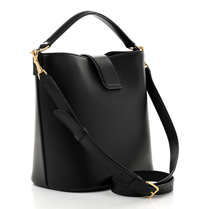Celine Smooth Calfskin Triomphe Medium Louise Bag Black 4 of 10