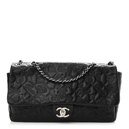 Chanel Calfskin Embossed Large Lucky Symbols Flap Black 1 of 10