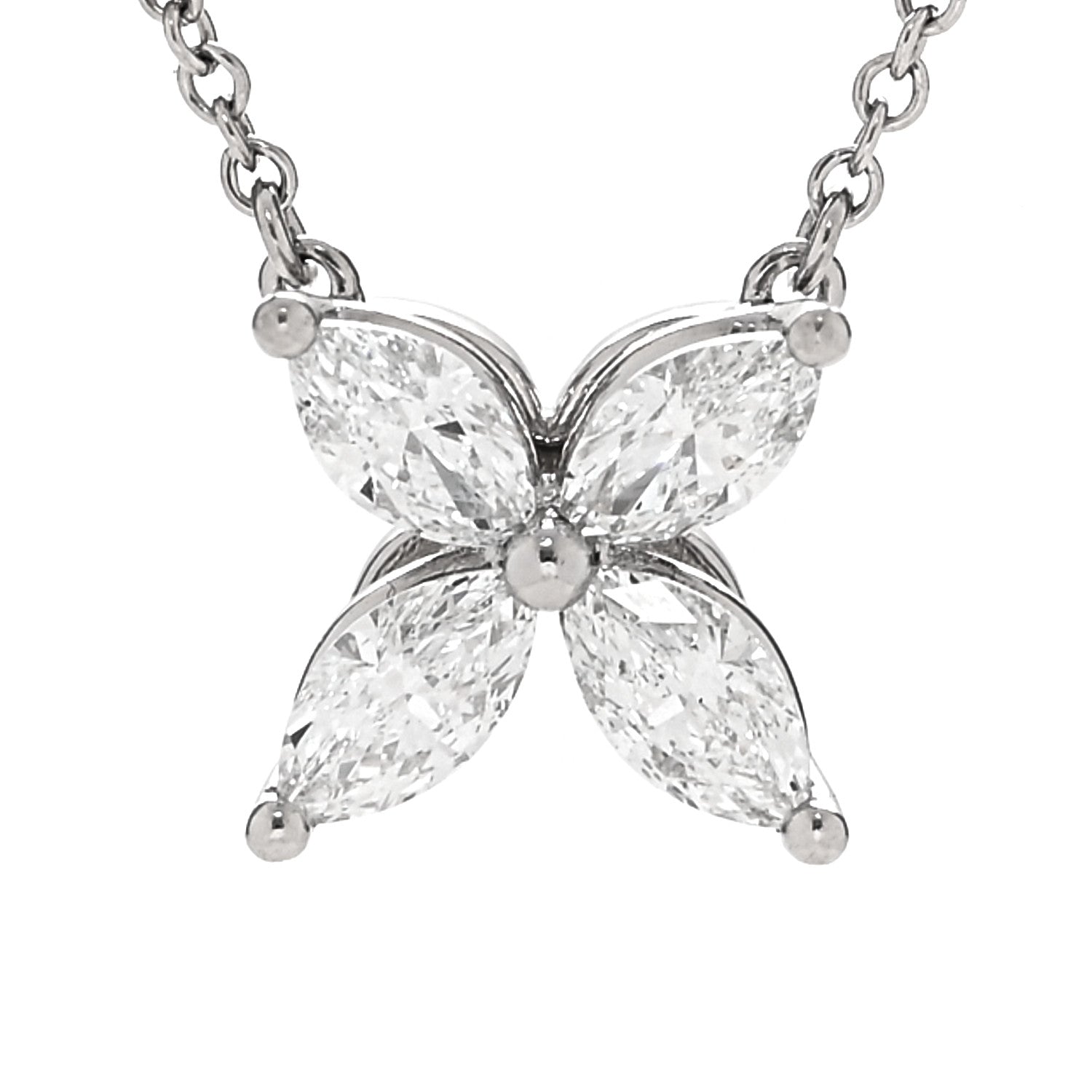 Tiffany Platinum Diamond Medium Victoria Necklace 4 of 6