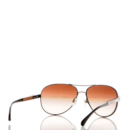Chanel Aviator Sunglasses 4179 Dark Brown 4 of 9