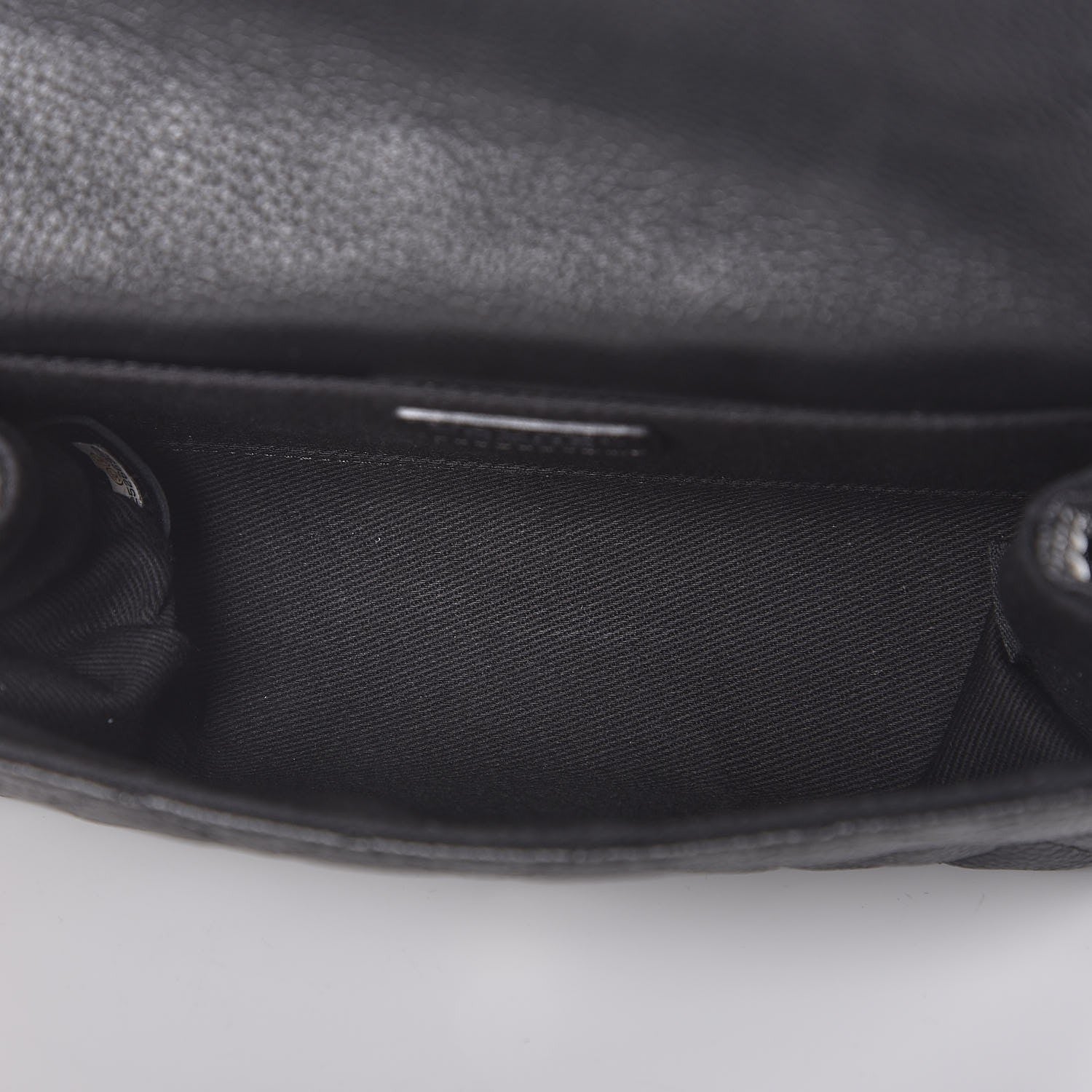 Chanel Grained Calfskin Quilted 2.55 Reissue Flap Belt Bag Clutch Black 5 of 7