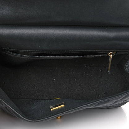 Chanel Calfskin Quilted Small Lady Handle Clutch With Chain Black 4 of 12