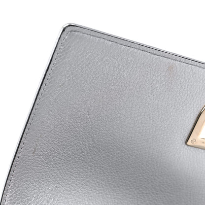 Christian Dior Metallic Grained Calfskin Medium Diorama Flap Bag Silver 9 of 12