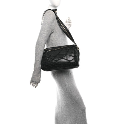 Chanel Lambskin Jersey Scales Camera Case Black 2 of 10