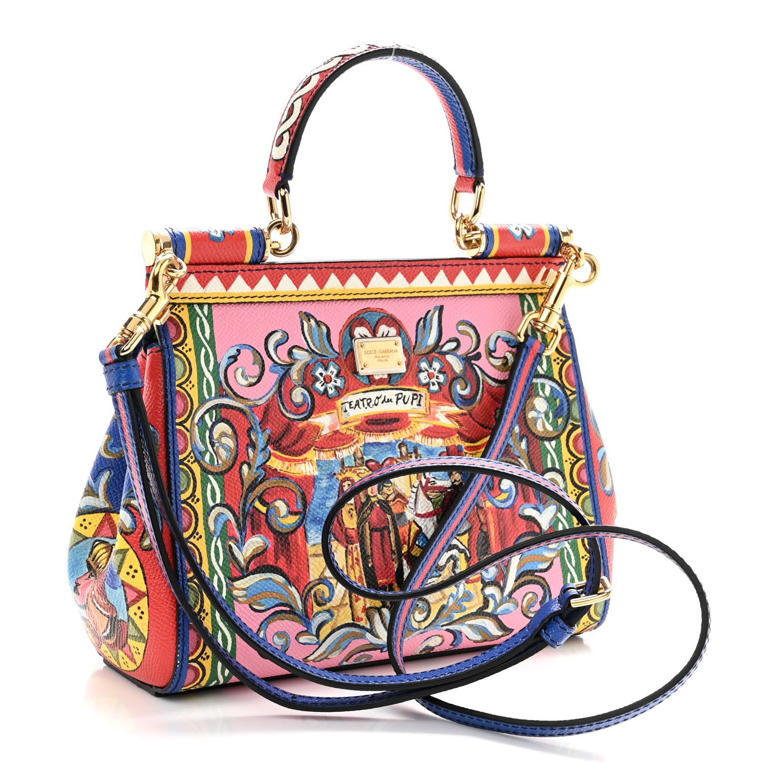 Dolce & Gabbana DOLCE & GABBANA Print Small Miss Sicily Satchel Multi 3 of 11