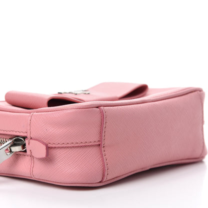 Prada Saffiano Fiocco Bow Camera Crossbody Bag Petalo 6 of 12