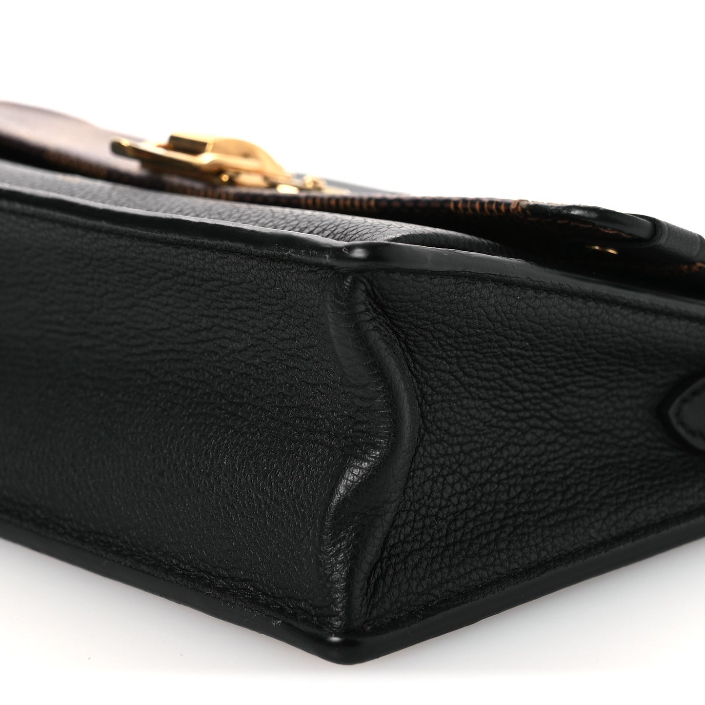 Damier Ebene Vavin Chain Wallet Black